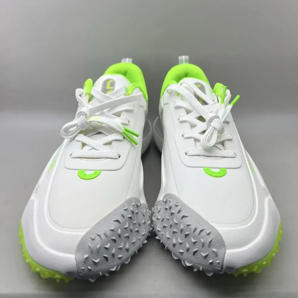 G/FORE G/18 Spikeless Golf Shoes Men Size 15 White Neon Green Comfort Sneakers